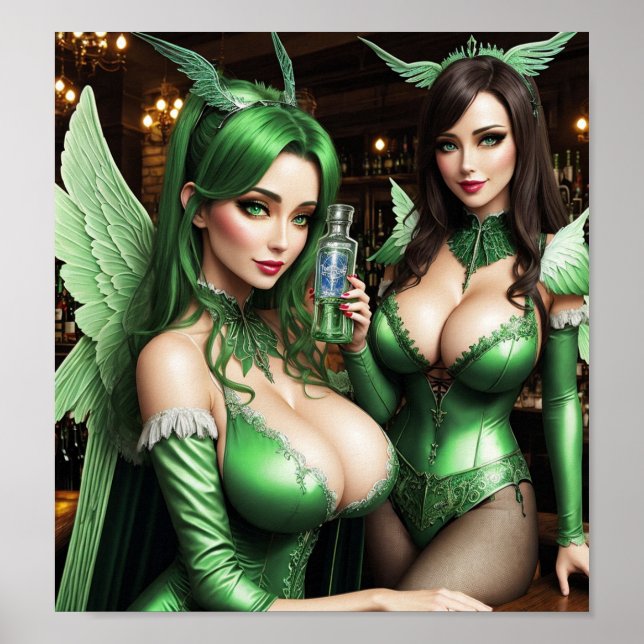 Absinthe Green Fairy Poster (Front)