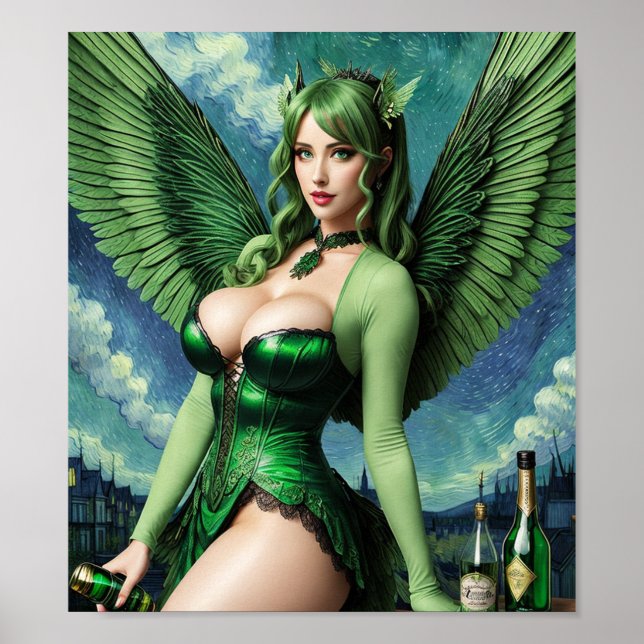 Absinthe Green Fairy Poster (Front)