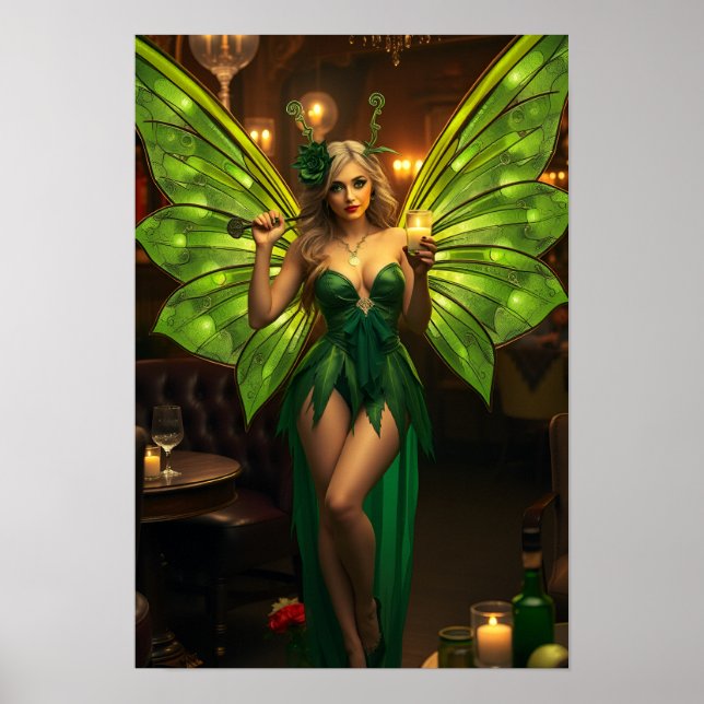 Absinthe Green Fairy Poster (Front)