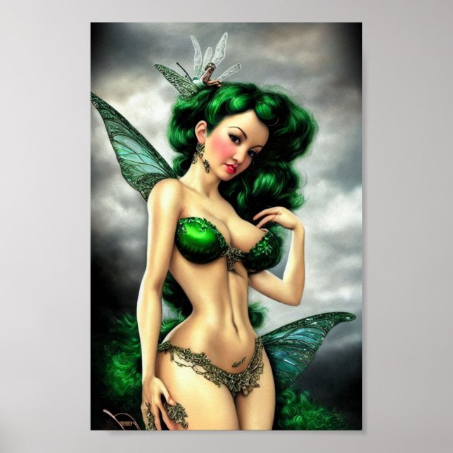 Absinthe Green Fairy  Poster (Front)