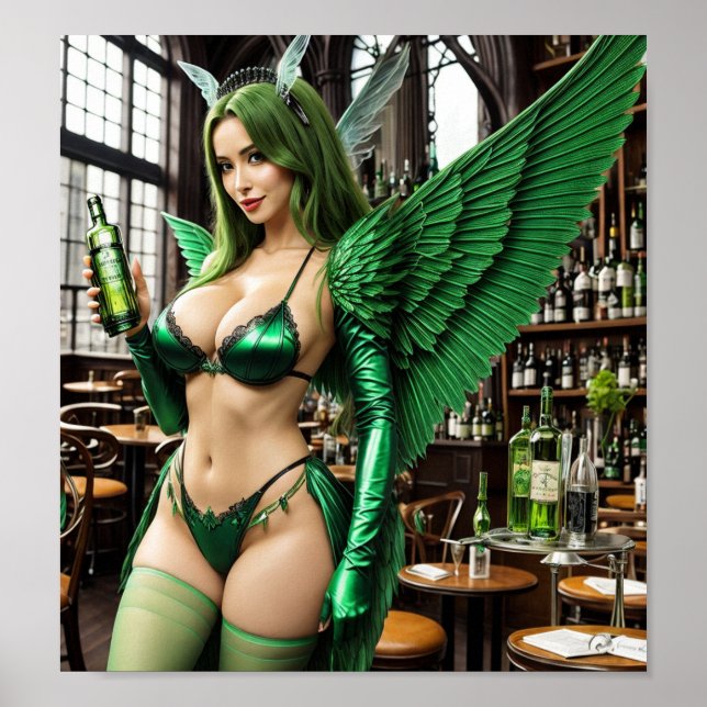 Absinthe Green Fairy Poster (Front)