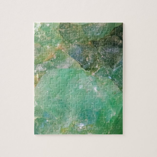 Absinthe Green Quartz Crystal Jigsaw Puzzle (Vertical)