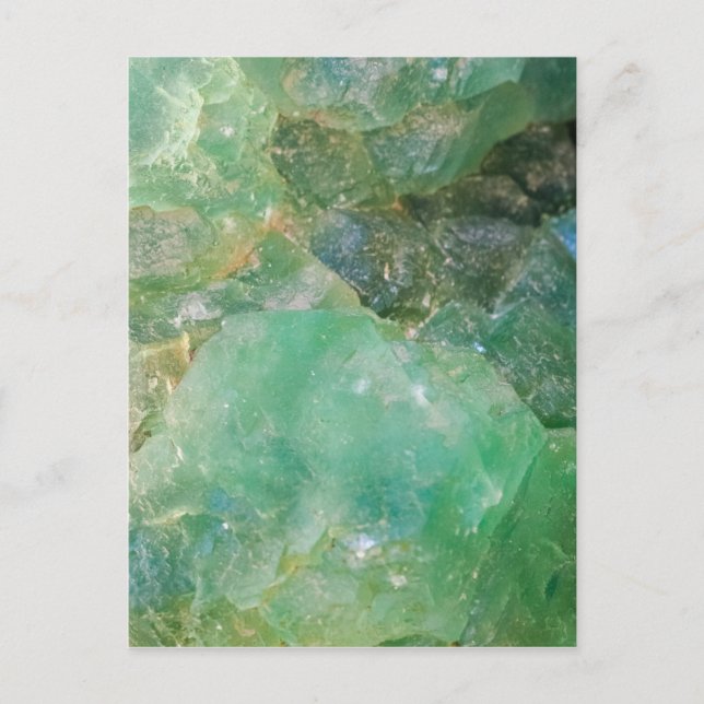 Absinthe Green Quartz Crystal Postcard (Front)