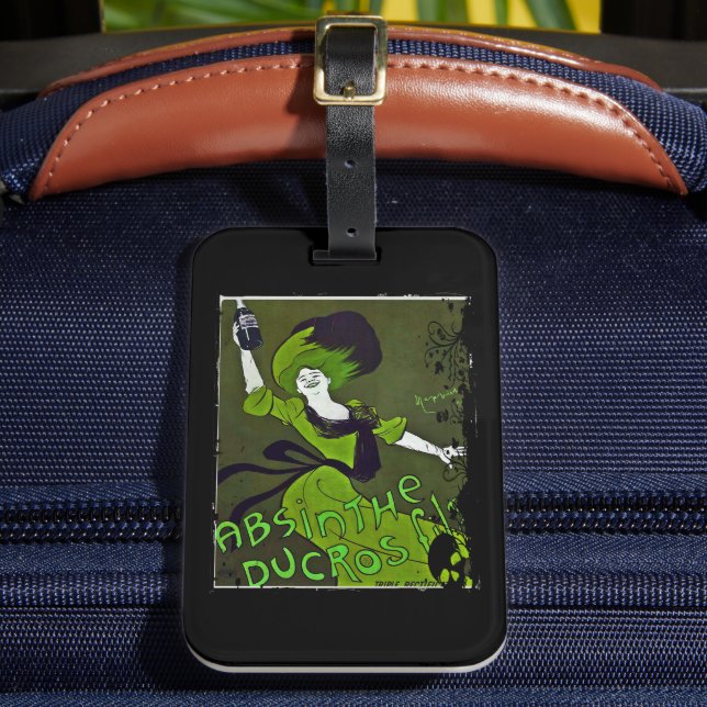 Absinthe in Green Luggage Tag (Front Insitu 2)