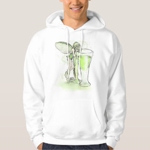 Absinthe La Fee Verte Fairy With Glass (no text) Hoodie