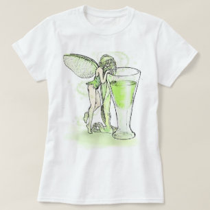 Absinthe La Fee Verte Fairy With Glass (no text) T-Shirt