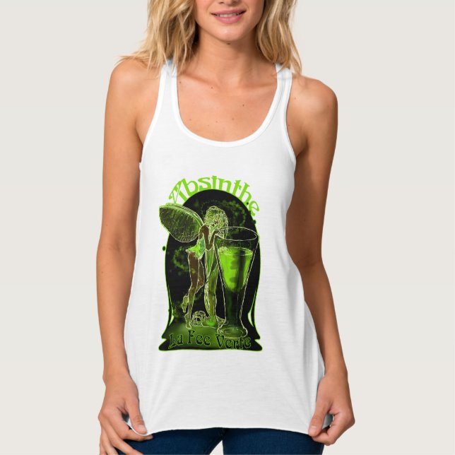 Absinthe La Fee Verte Fairy With Glass Singlet (Front)