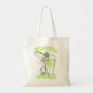 Absinthe La Fee Verte Fairy With Glass Tote Bag
