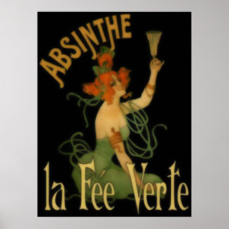 Absinthe La Fee Verte Poster