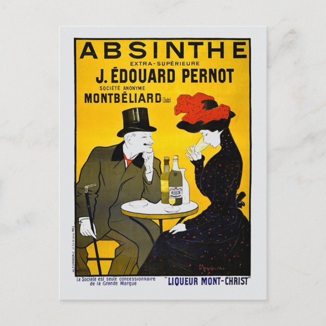 Absinthe Leonetto Cappiello Vintage Advertisement Postcard (Front)