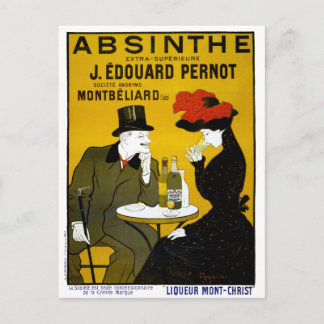 ABSINTHE Makes The Heart Grow Fonder Postcard