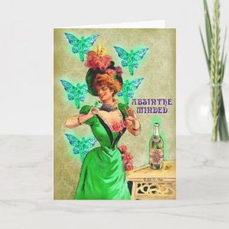 Absinthe Minded Greeting Card