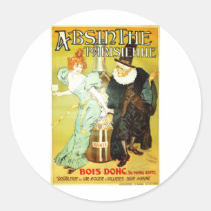 Absinthe parisienne classic round sticker