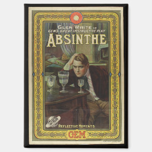 Absinthe playbill vintage play advertisement magnet