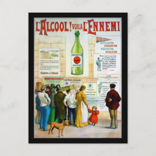 Absinthe Poison Postcard