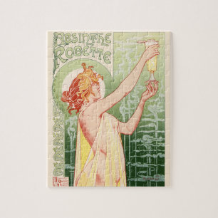 Absinthe Robette - Alcohol Vintage Poster Jigsaw Puzzle