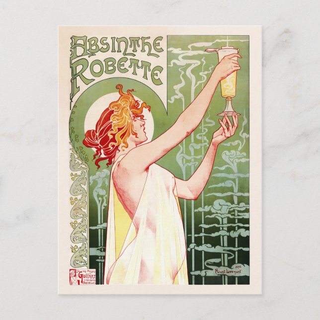 Absinthe Robette (cream) Postcard (Front)