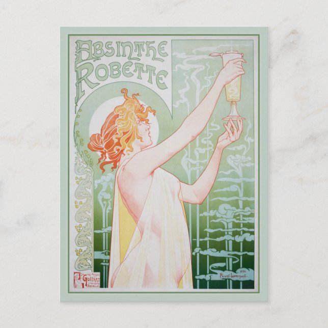 Absinthe Robette (Mint) Postcard (Front)