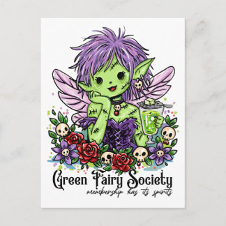 Absinthe Society Fairy Postcard