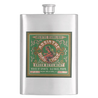 Absinthe Stainless Steel Hip Flask