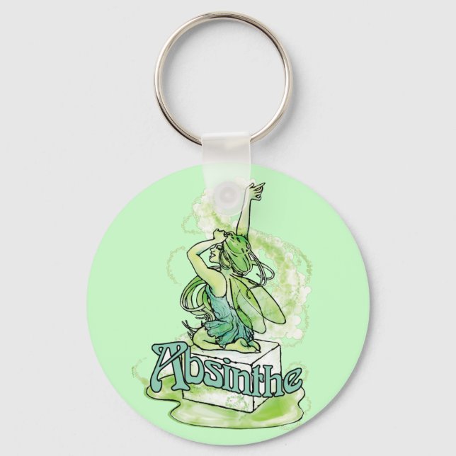 Absinthe Sugar Cube Fairy Key Ring (Front)