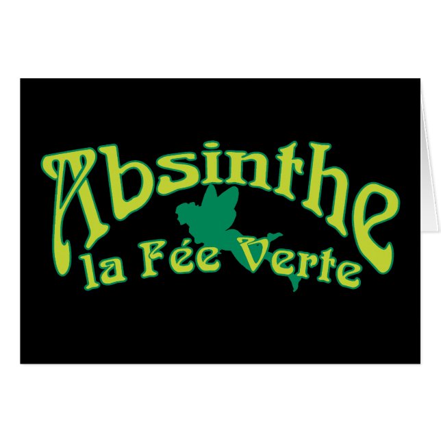 Absinthe Text La Fee Verte (Front Horizontal)