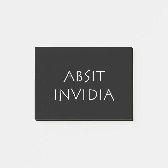 Absit invidia post-it notes (Front)