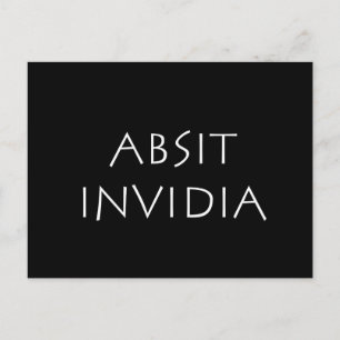 Absit invidia postcard