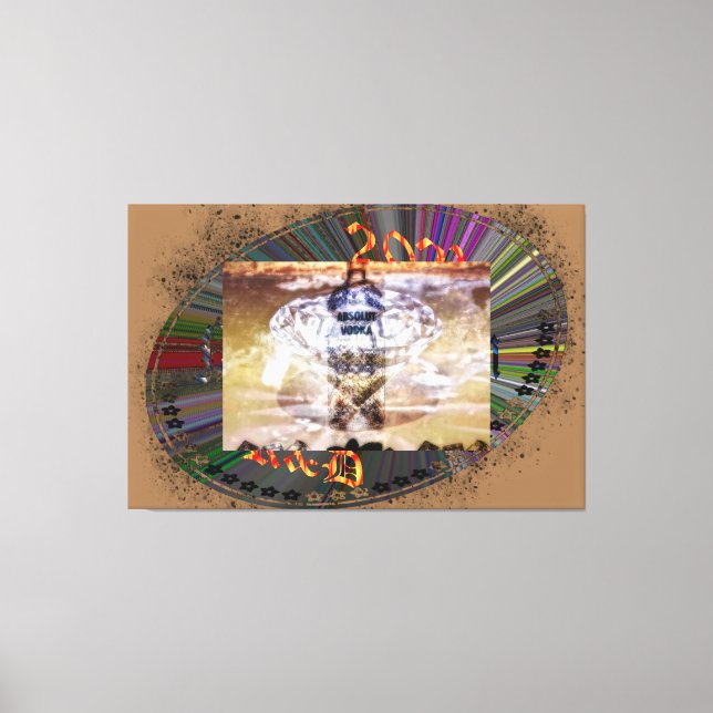Absolut Vodka Canvas Print (Front)