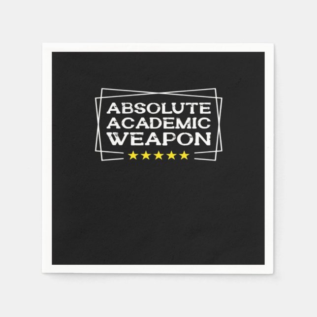 Absolute Academic Weapon Classic Chill Napkin (Front)