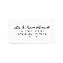 Absolute Classic Newlywed Return Address