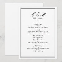 Absolute Classic Script Black and White Wedding
