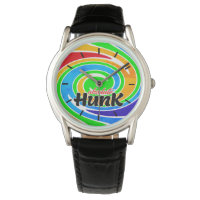 Absolute Hunk Rainbow Coloured Swirl