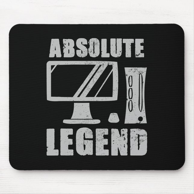 Absolute Legend Funny Video Game Player Quote Pc G Mouse Pad (Front)