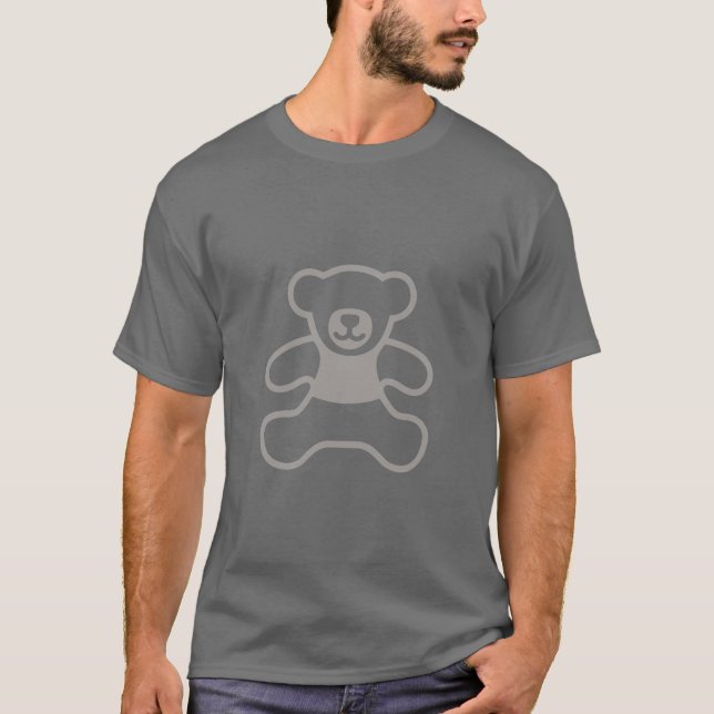 Absolute Teddy Bear - Light grey simple T-Shirt (Front)