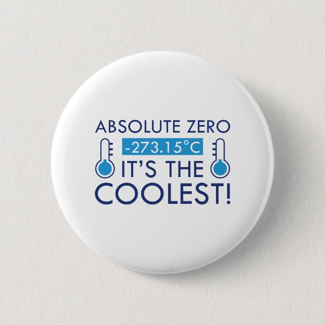 Absolute Zero 6 Cm Round Badge (Front)