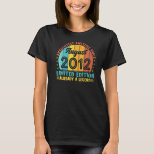 Absolutely Awesome Since August 2012 Boy Girl Birt T-Shirt