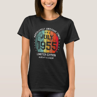 Absolutely Awesome Since July 1955 Man Woman Birth T-Shirt