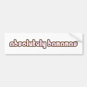 "Absolutely Bananas" bumper sticker