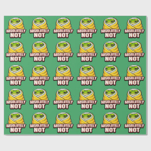Absolutely Not Frog – Funny Lazy Frog Meme Wrapping Paper