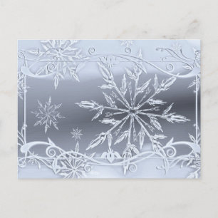 Absolutely Stunning Snowflake Design Postcard