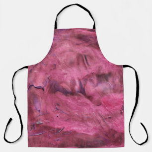 Absorb Vibrant Red Acrylic Abstract Apron