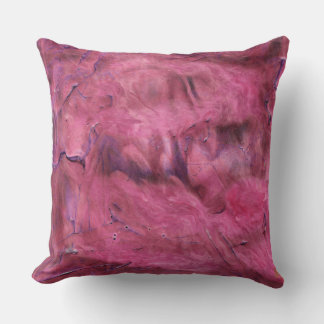 Absorb Vibrant Red Acrylic Abstract Pillow
