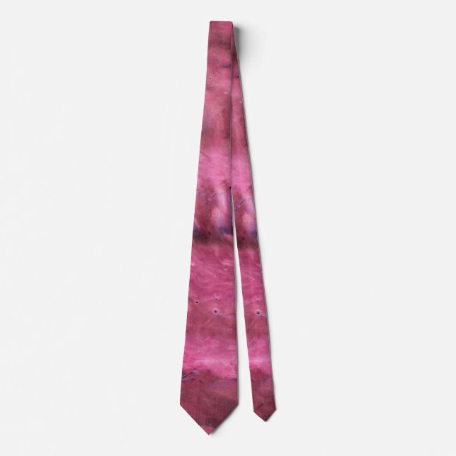 Absorb Vibrant Red Acrylic Abstract Tie (Front)