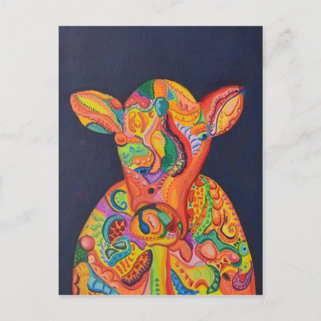 Absract Cow Postcard (Front)