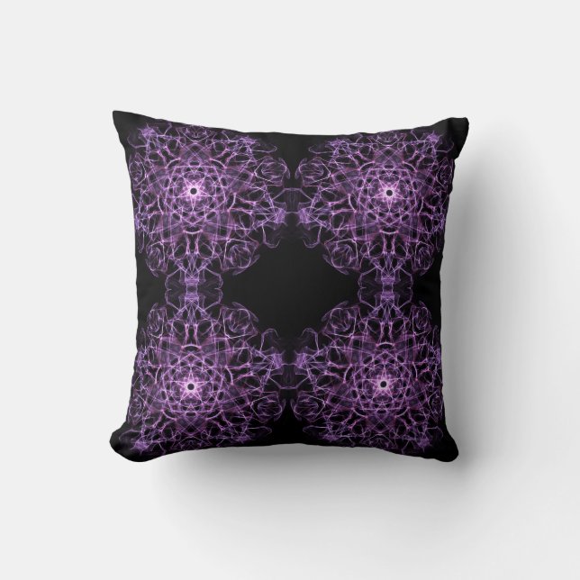 absract dynamic fractal mandala texture cushion (Front)