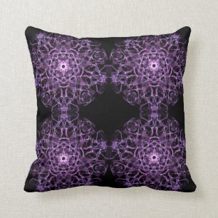absract dynamic fractal mandala texture cushion