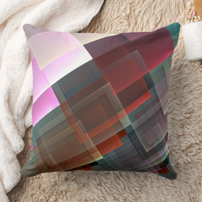 Absract geometric textured decoration cushion (Blanket)