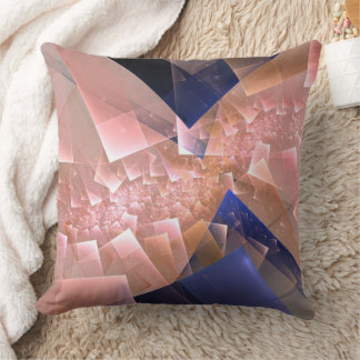 Absract geometric textured fractal decoration cushion
