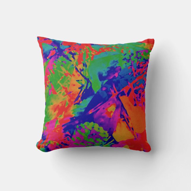 Absract Punk Rock Design Cushion (Front)